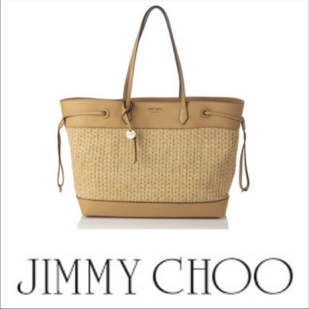 Jimmy Choo Straw Tote Bag